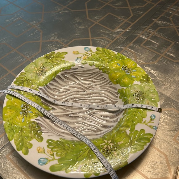 Vintage ‘Tropical Palm’ Hand Made Designer Laurie Gates Platter - Picture 8 of 12